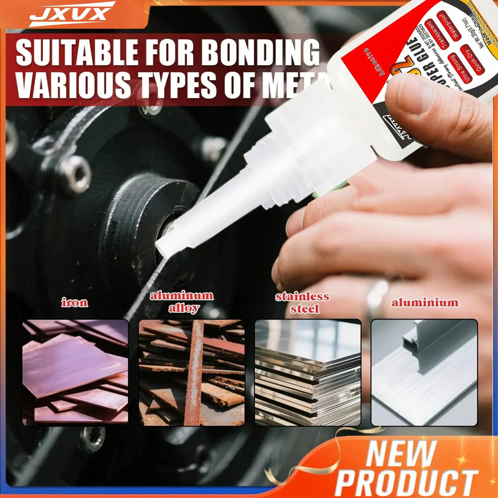 Super Cyanoacrylate 502 for Repairing Metal, Plastic, and Glass – 20/50g – 5-Second Quick-Drying Instant Adhesive