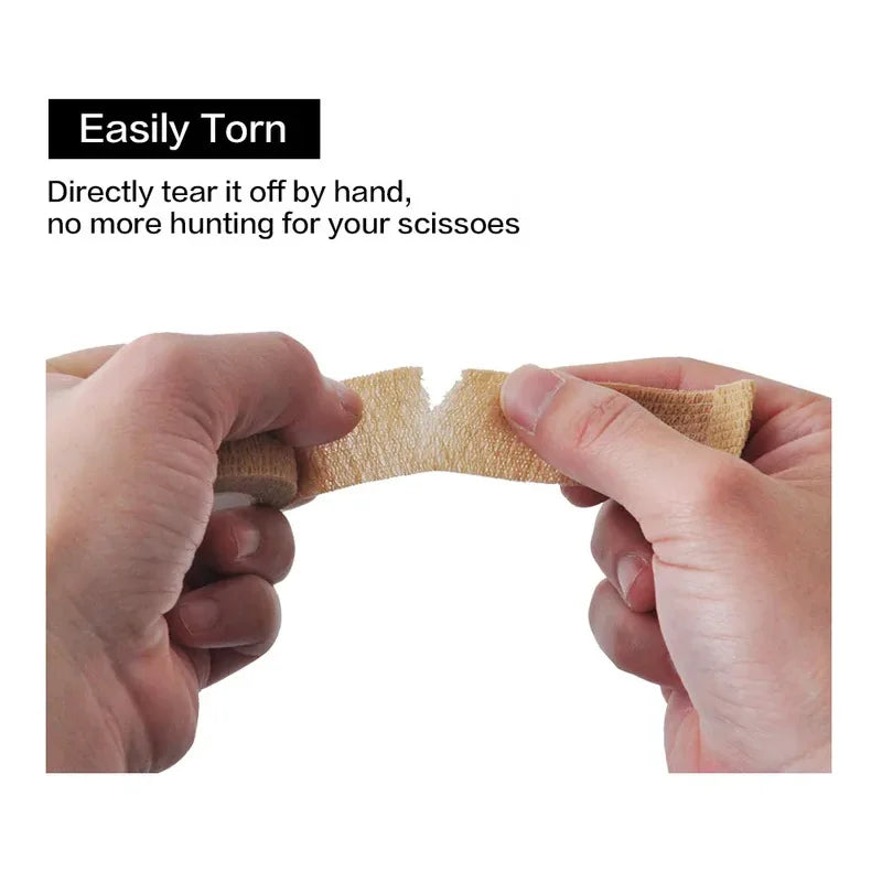 1/6pcs Colorful Athletic Wrap Tape Self Adhesive Elastic Bandage Elastoplast Sports Protector Knee Finger Ankle Palm Shoulder