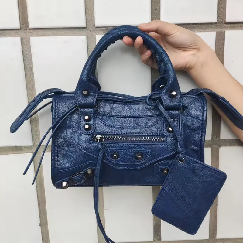 New 2026 Autumn and Winter Handbag Crossbody Large Capacity City Motorcycle Shoulder Bag Tote Bag for Women Luxury Handbags