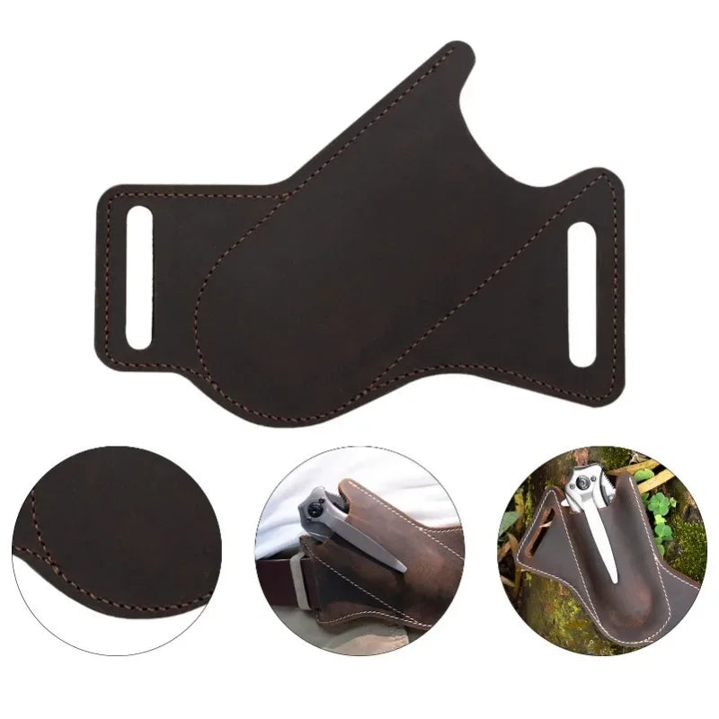1pcs Anti-scratch Storage Sheath Folding Flick Knife Waist Belt Clip Holder Pocket Knives Pack Tools for Camping