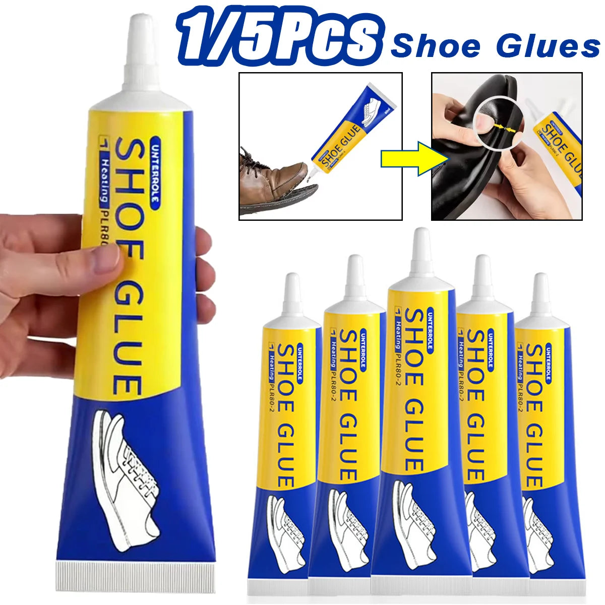 Shoe Repair Glue Strong Adhesive Universal Waterproof Shoe Glue Sneakers Leather Shoes Boots Canvas Shoes Super Glue Repair Tool