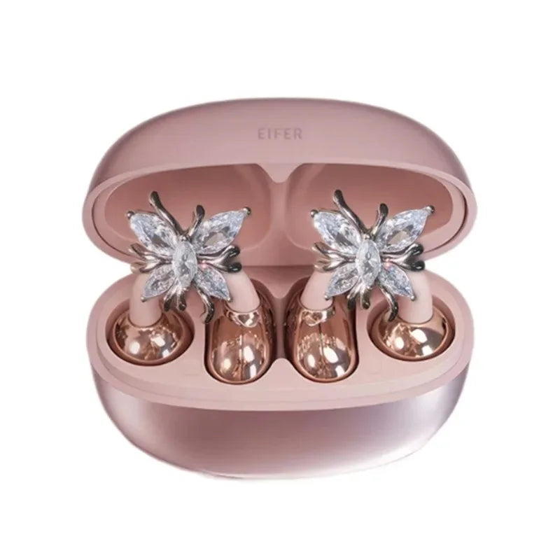 Fashion Jewelry Butterfly Earring Bluetooth Earphones Wireless Sports Headphones High Appearance Long Battery Life Headset