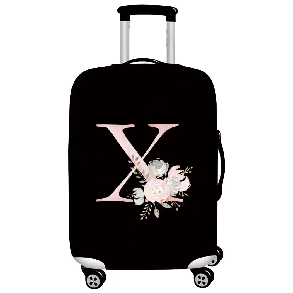 Thick Elastic Luggage Protective Cover Suit for 18-32 Inch Suitcase Covers Trolley Cover Travel Accessorie Pink Flower Series