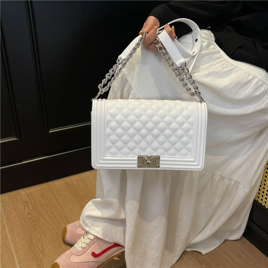 Y2K Style Women's Chain Shoulder Bag 2026 Decorative Crossbody Street Casual Simple Handbag Fashion Accessory