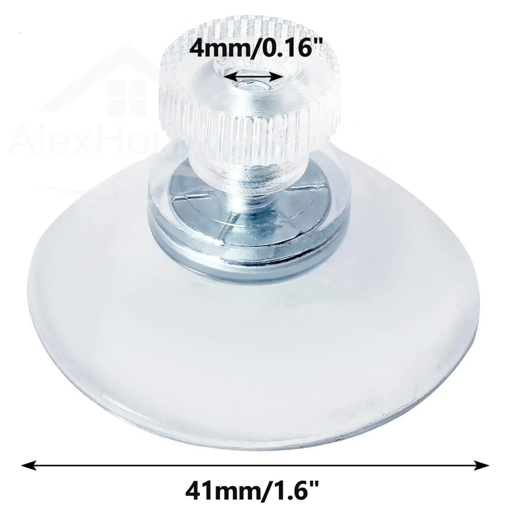 20PCS Adhesive Suction Holder Rubber Sucker Pad with Screw 25/32/41/53mm Plastic Sucker Pad Holder PVC Sucker with Screw Nut