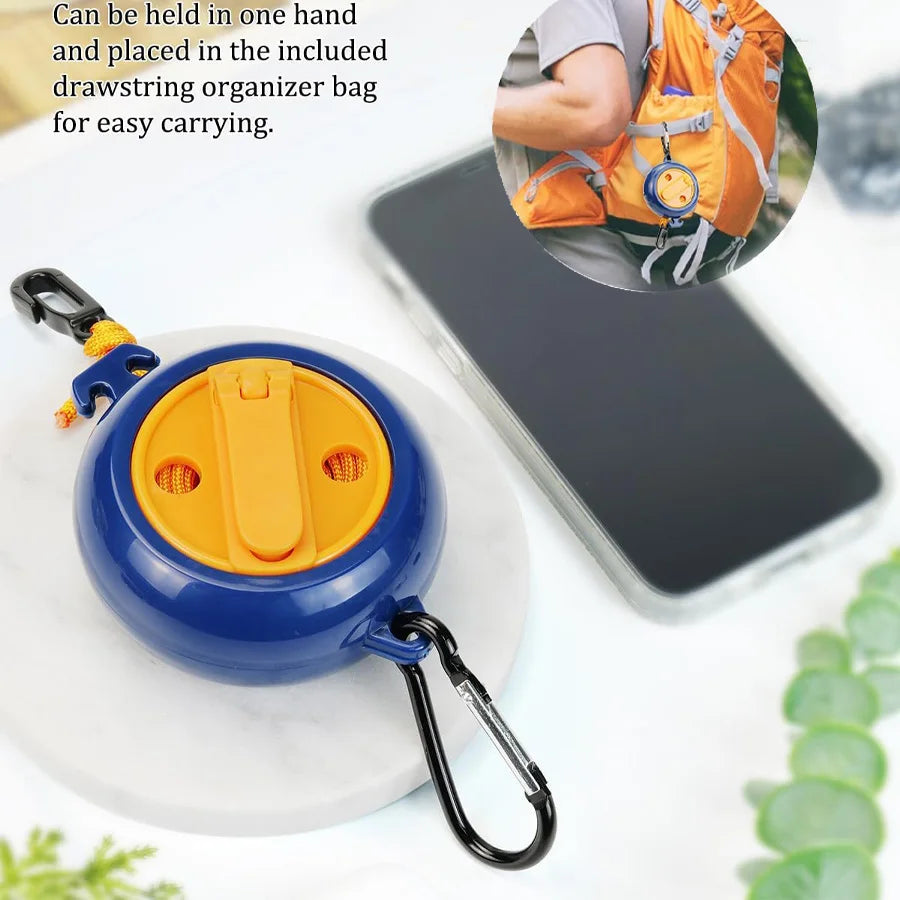 1PC Adjustable Portable Clothesline, Retractable Outdoor Travel Clothes Line for Camping, Hiking and Indoor Use