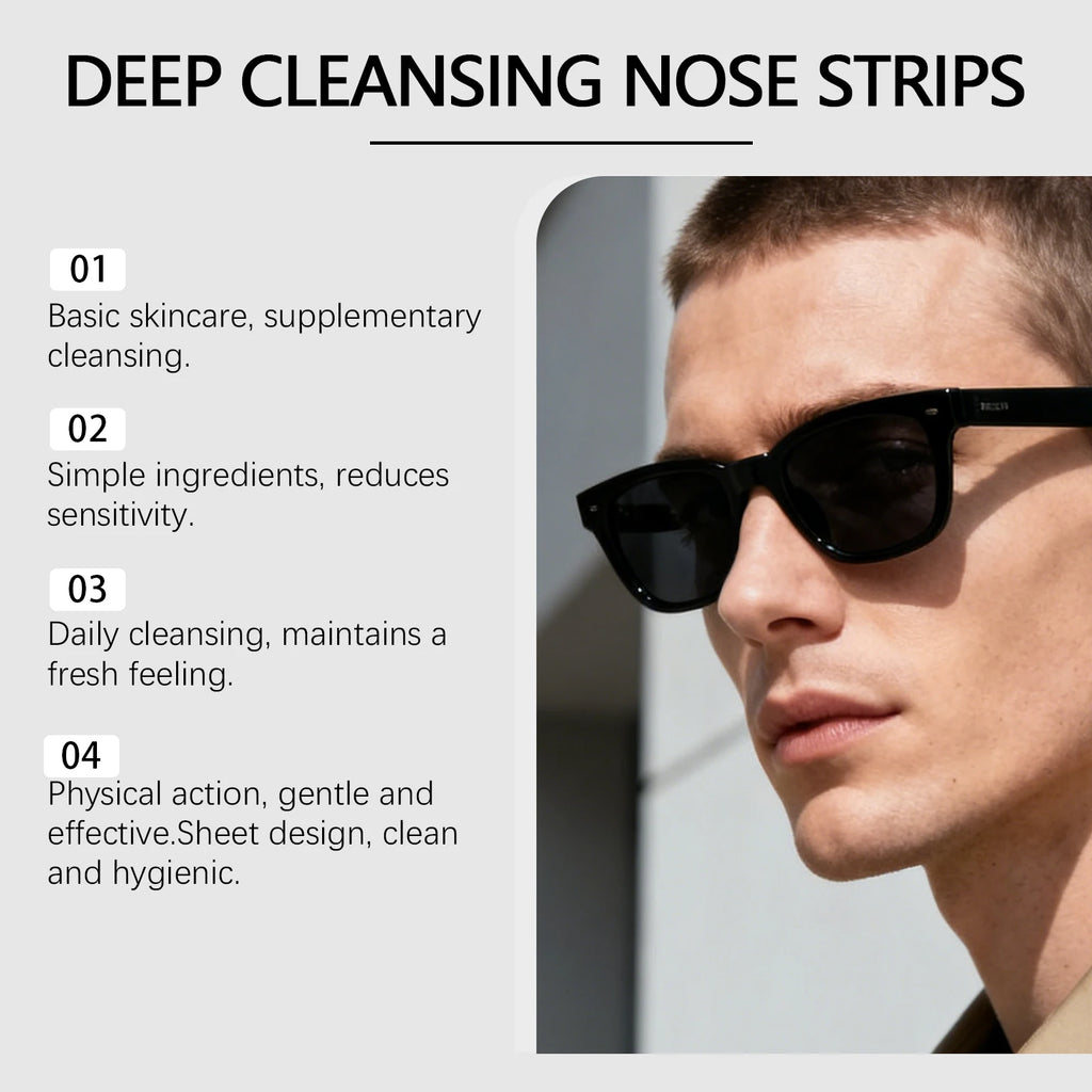 Blackhead Remover Nose Strips Unisex Deep Cleansing Pores Helps Clear Blackheads Minimizes Pores Nasal Mask Patch Skin Care