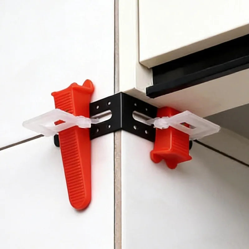 Tile Leveling System Clips Male Angle Floor Wall Tile Spacers Locater Professional Ceramic Leveler Construction Laying Adjuster