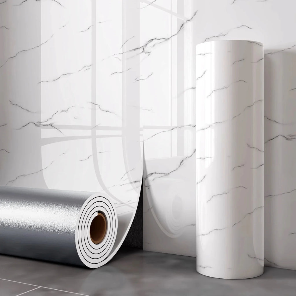 3D Marble Effect Self-Adhesive Ceiling Stickers & Wall Panels - Peel and Stick Roof Ceiling Decor for Living Room Bedroom Home