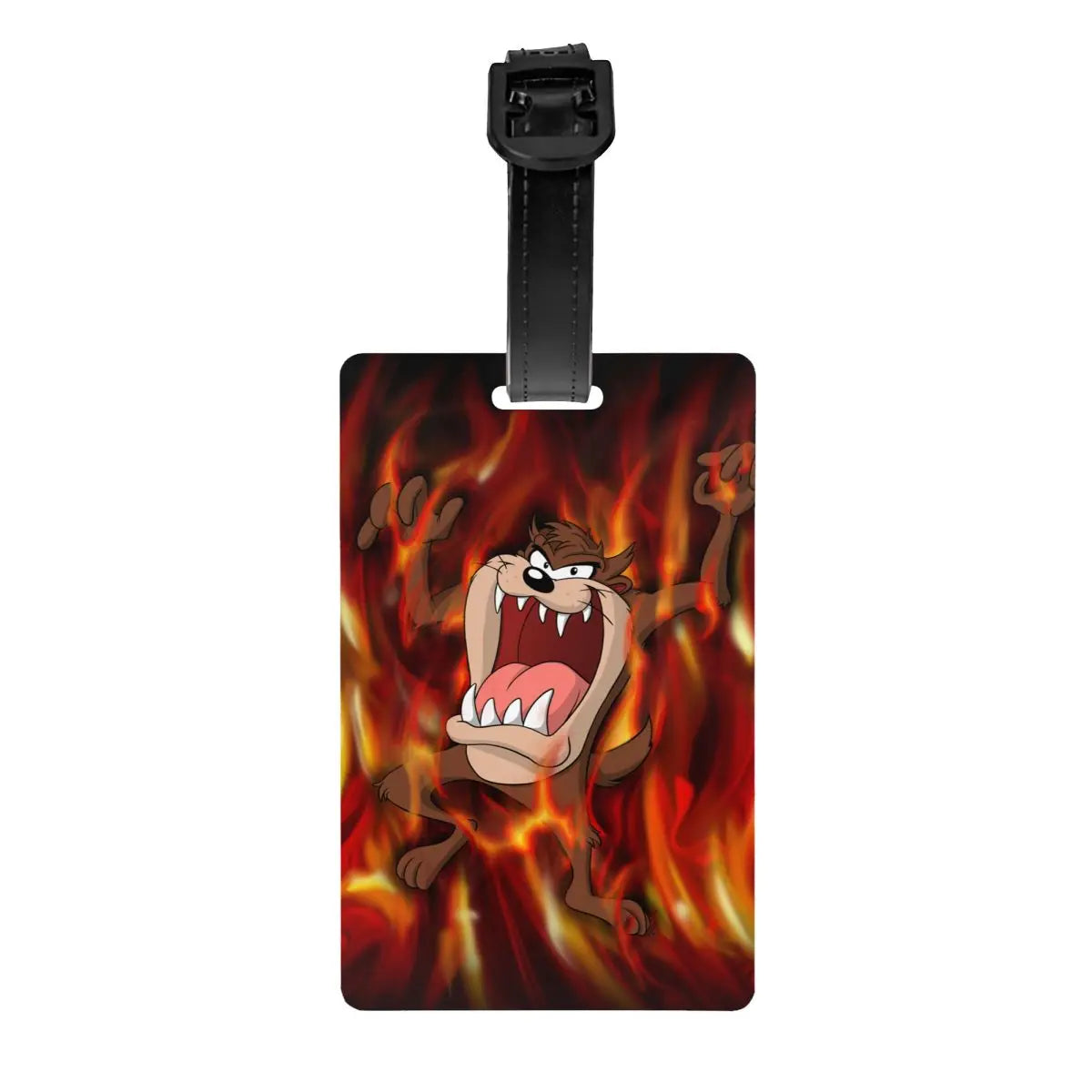 Custom Cartoon Anime Taz Tasmanians Devils Luggage Tag Travel Bag Suitcase Privacy Cover ID Label