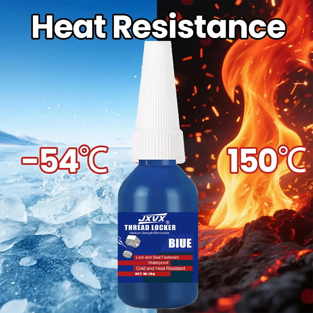 (10g) Anaerobic Removable Screw Adhesive—High-to-Low Strength Anti-Slip Fastening New Threadlocker