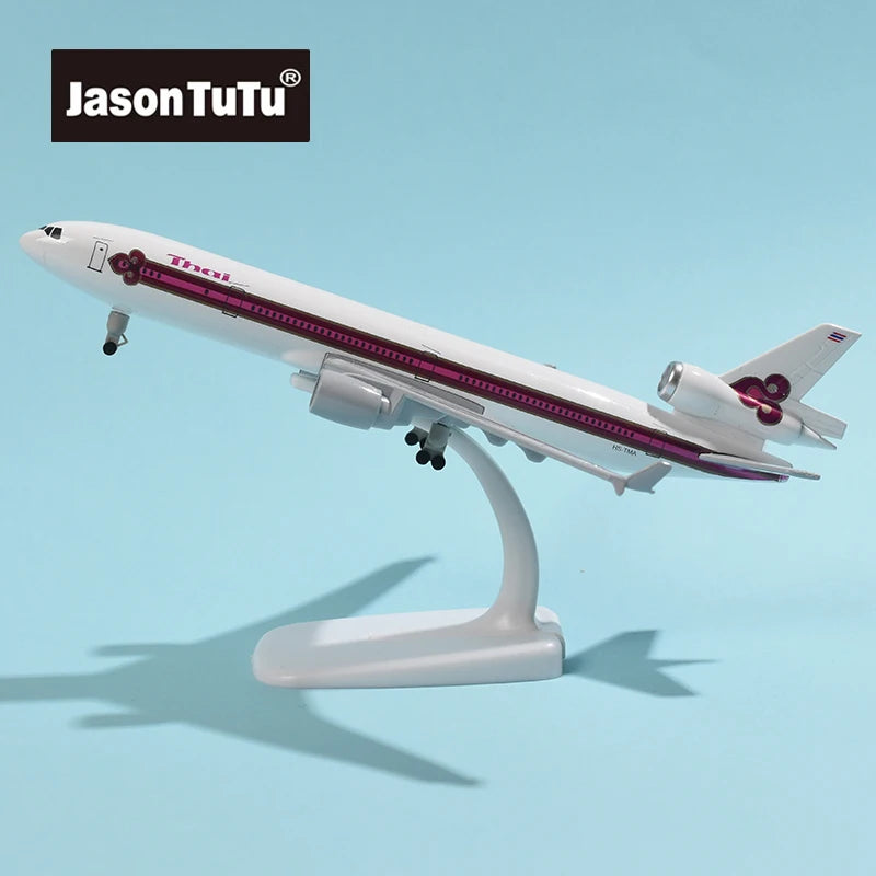 JASON TUTU 20CM THAI McDonnell Douglas MD-11 Plane Airplane Model Aircraft Model Diecast Metal Planes Collect Gifts