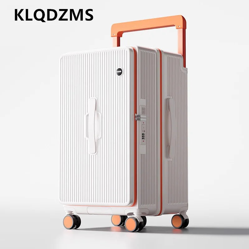 KLQDZMS Rolling Luggage Oversized Capacity Trolley Case ABS+PC Boarding Box 20"24"26"28"30"32 Inch Women's Travel Suitcase