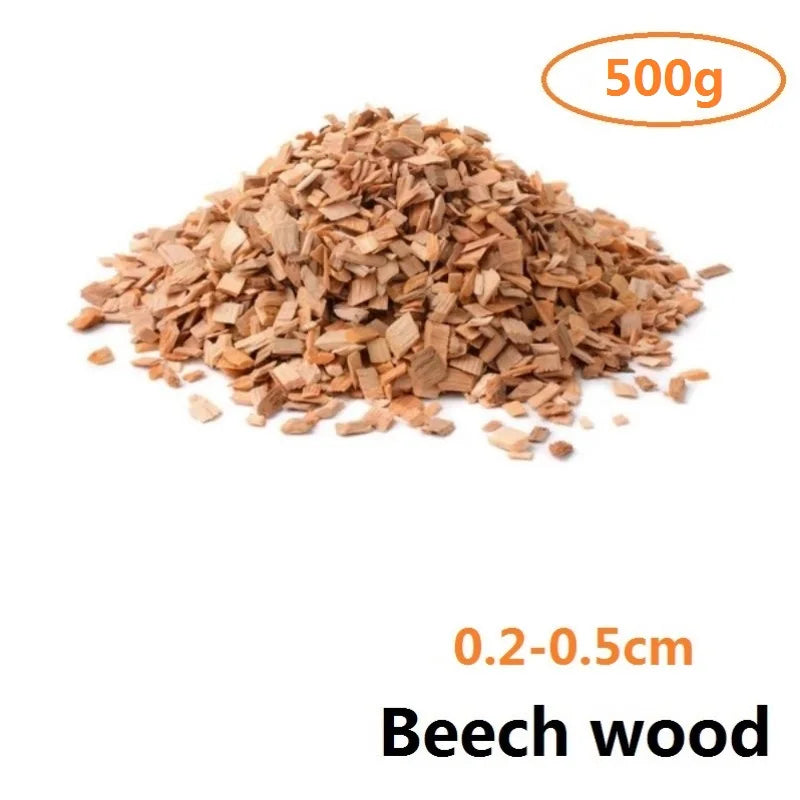 500g Apple Wood Pellets BBQ Flavoring Chips Kiln Dried Sawdus Specialty Wooden Chunks for Barbecue Smoker Grill Bacon Fish Meat