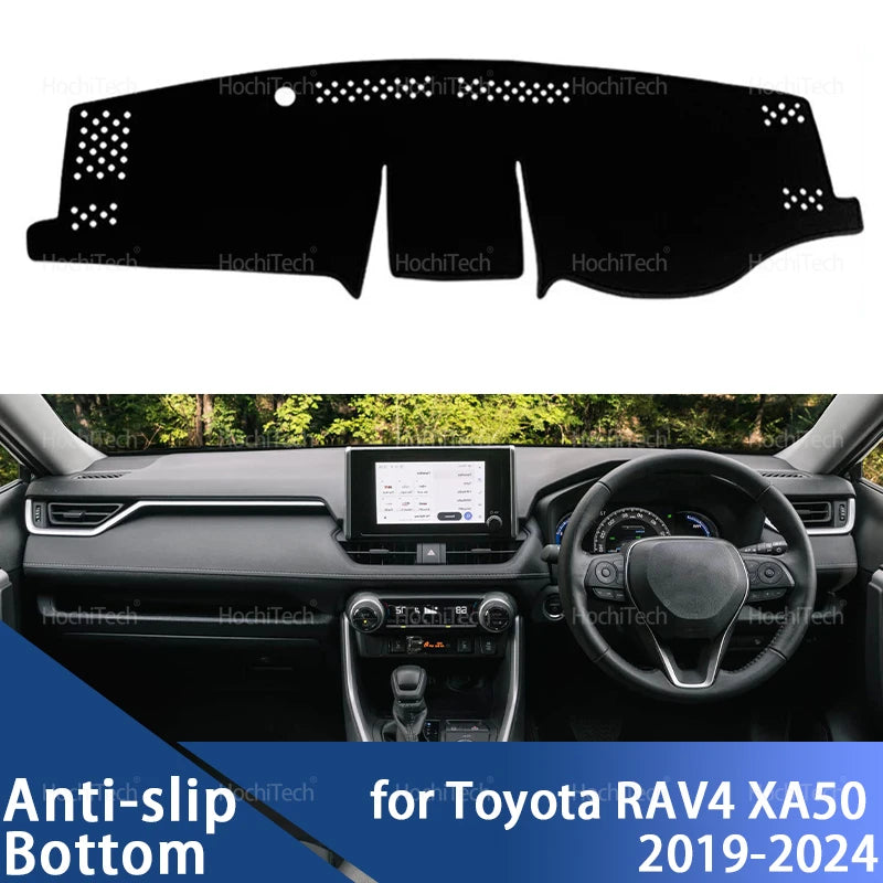 Auto Dashboard Cover Dash Mat Board Pad Carpet Dashmat Anti-UV Mats For Toyota RAV4 XA50 2019 2020 2021 2022 2023 2024