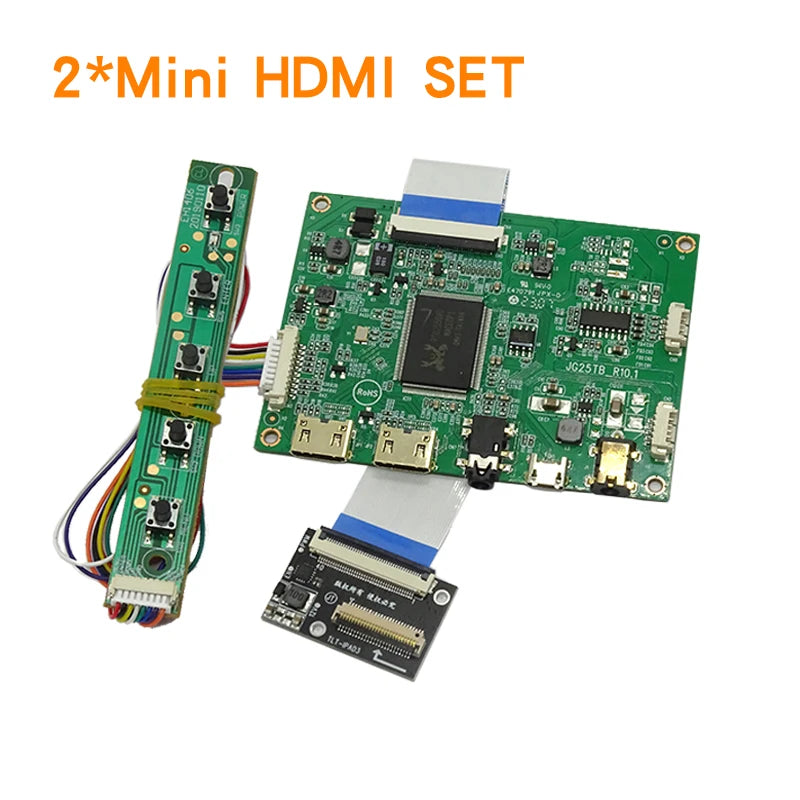 2K HDMI-compatib VGA Controller Board for iPad 3 4 9.7Inch LP097QX1 SPA1 SPAV SPC1 EDP Signal 4-Channel 51-Pin LCD Display Panel