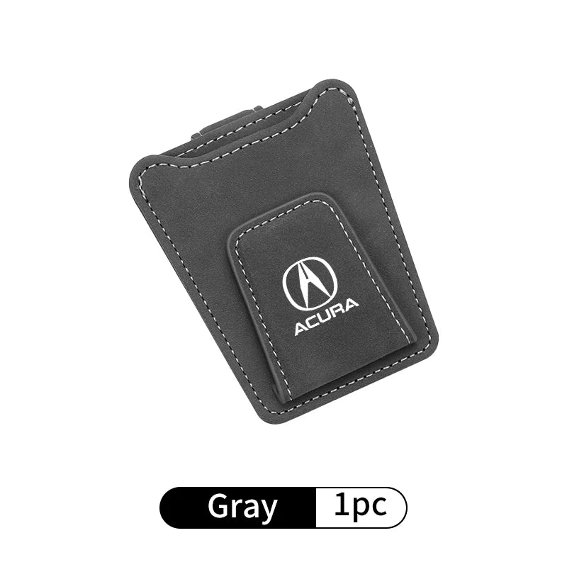 Suede Car Interior Accessories Glasses Clip Sunglasses Storage For Acura MDX RDX TSX RSX Integra TL RL NSX TLX ILX ZDX RLX