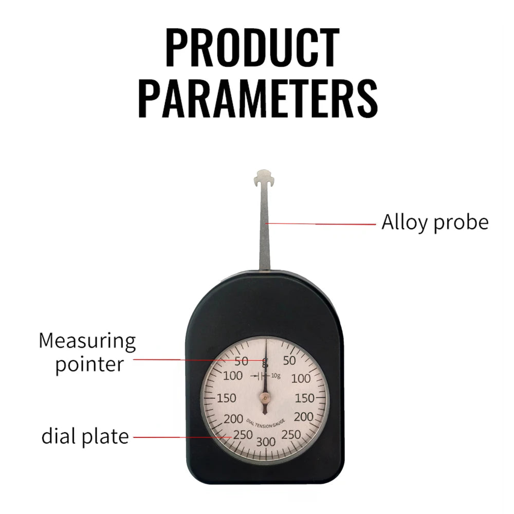 500G Tensiometro Analog Orthodontic Teeth Tension Gauge 300G Single Pointer Dial Meter ATG-500-1