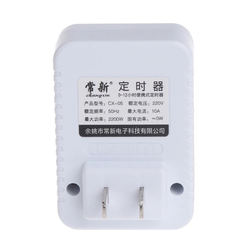 AC 110V-120V 220V 12 Hour Mechanical Wall Plug Switch Timer Socket Home Appliances Control