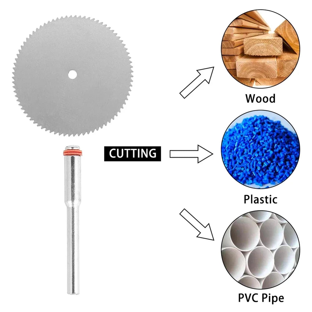 11pcs Mini Circular Saw Blade Disc wood working tools in wood saw hole saw Electric Grinding Cutting saw tool For Wood Cutting