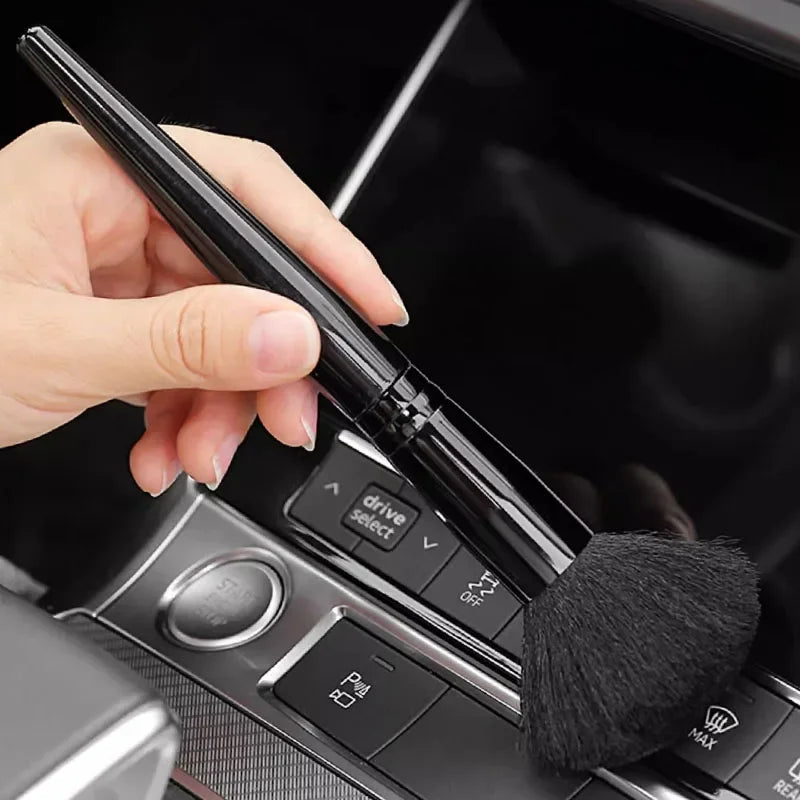 Car Detailing Brush Wash Fibre Super Soft Cleaning Brush Car Interior Detailing Kit Electrostatic Dust Remove Tools Accessories