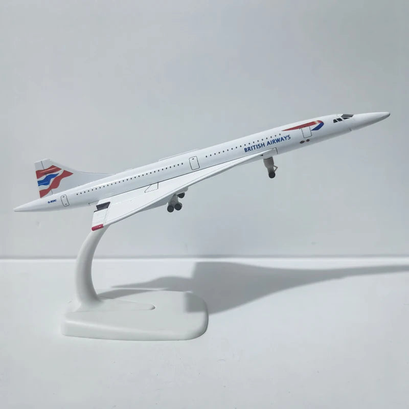 JASON TUTU 20CM Diecast Metal Planes British Airways Concorde Aircraft Model Planel Airplane Collect Gifts