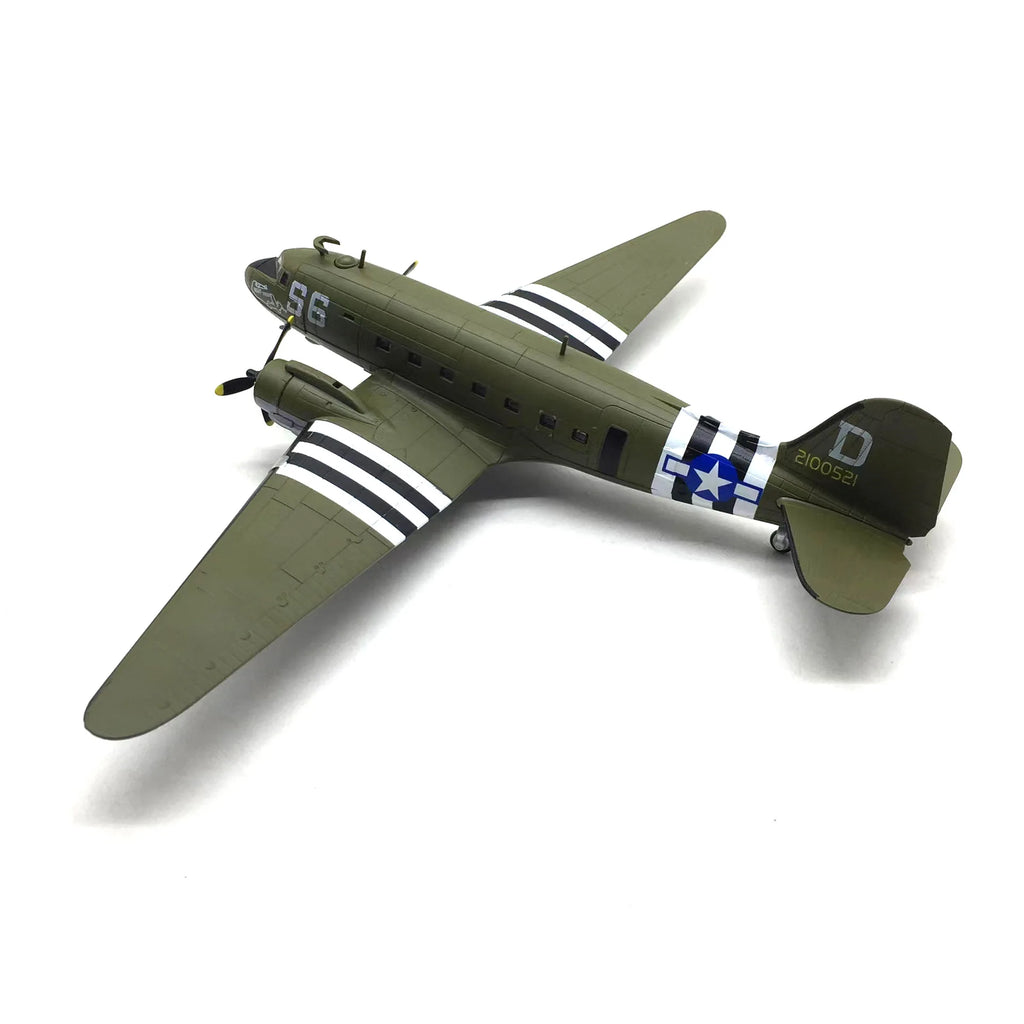 1:100 Scale Douglas C-47 Dc3 Transport Fighter Simulation Alloy Aircraft Model