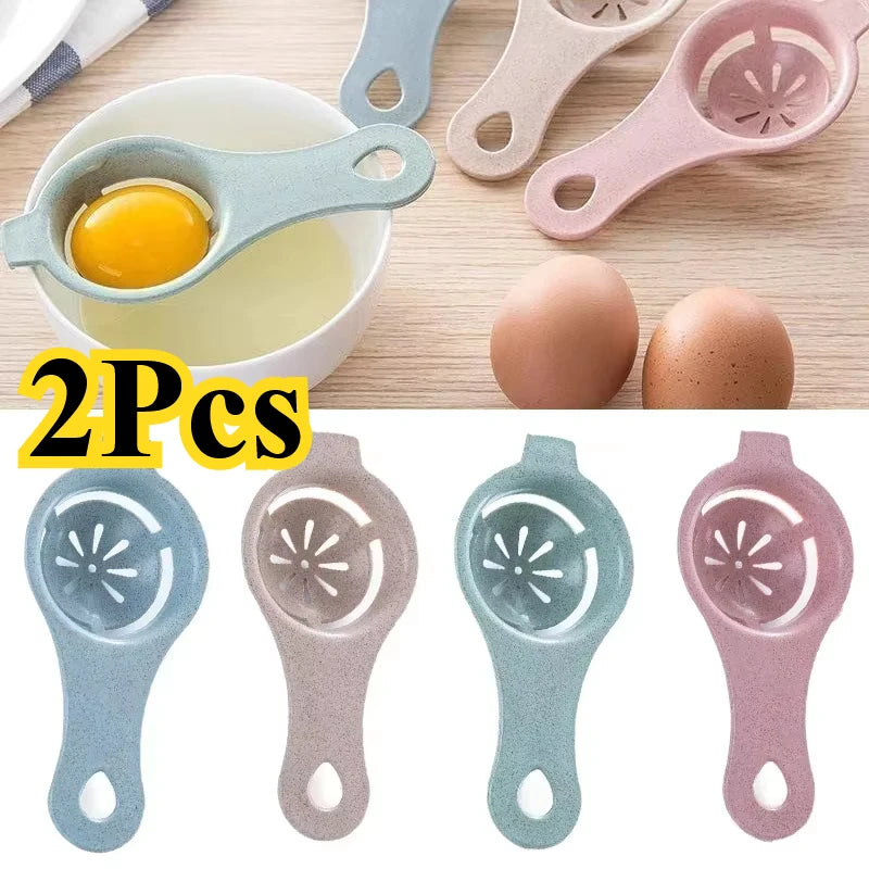 2Pcs Egg Separator White and Yolk Filter Kitchen Baking Separator Tool Kitchen Tools