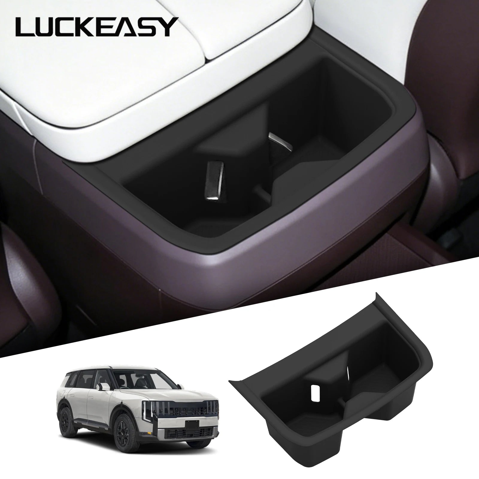 for Kia Telluride 2027 Car Water Cup Holder Interior Accessories Center Console Armrest Box Rear Cup Holder Drinks Holder