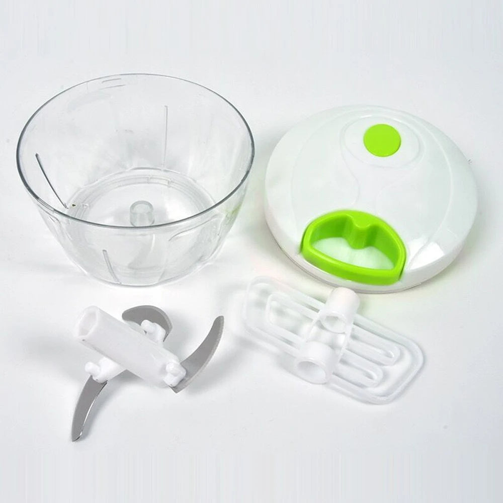Hand Chopper Manual Rope Food Processor Silcer Shredder Salad Maker Garlic Onion Cutter Kitchen Tool Accessories ﻿