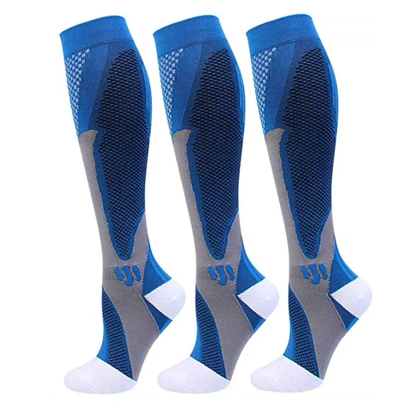 Compression Socks Travelers Socks Football Soccer Thigh Long Tube Unisex Outdoor Sports Nurses Stockings For Men Women