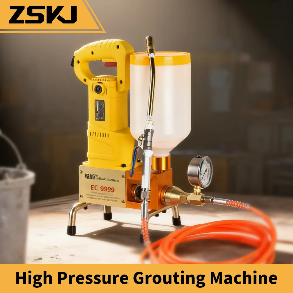 1100W High Pressure Waterproof Grouting Machine Injection Pump Epoxy/Polyurethane Foam Grouting Liquid Leakage ToolS