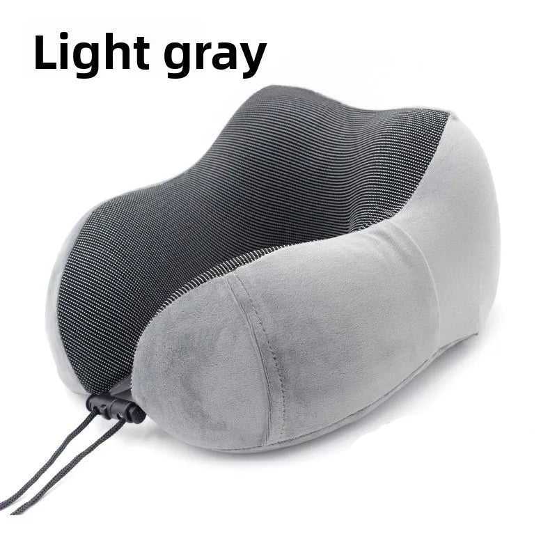 2026 Memory Foam U Shaped Pillow Breathable Fabric Neck Support Pillow For Travel Car And Office Nap car neck pillow
