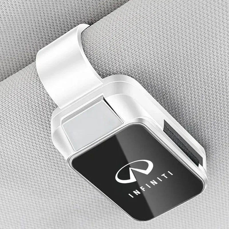 Car Sun Visor Carbon Glasses Sunglasses Clip Holder case Storage for INFINITI QX60 QX80 QX50 QX55 Q50 Q60 QX70 Q70 assecories