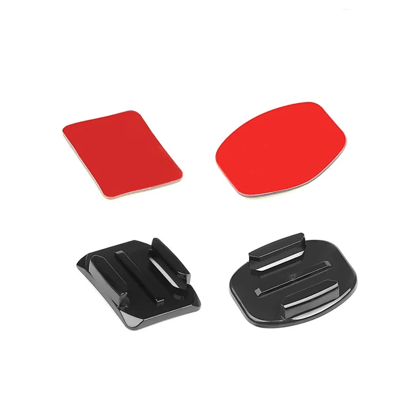 Adhesive Mounts Sticker Sticky Flat Curved Mount Helmet Surfboard Riding For Gopro Hero 12 11 DJI OSMO Action Camera Accessorie