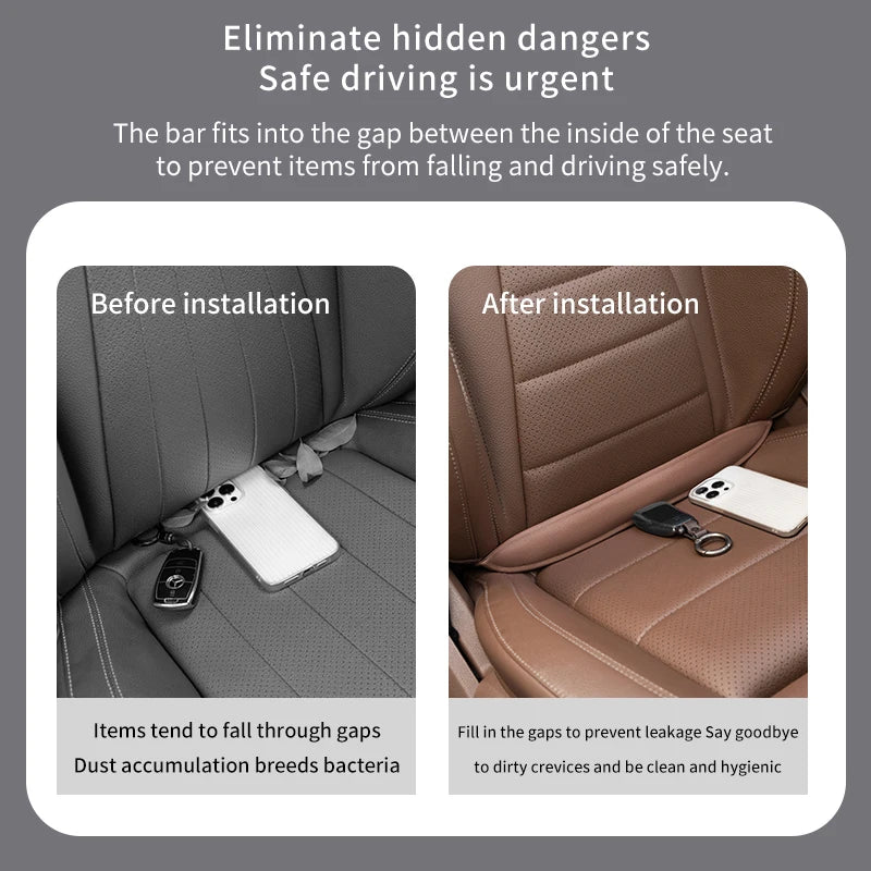 Plug-In Car Seat Gap Filler Elastic EVA Car Seat Crevice Filling Strip Universal Seat Blocker Prevent Dropping Car Accessories