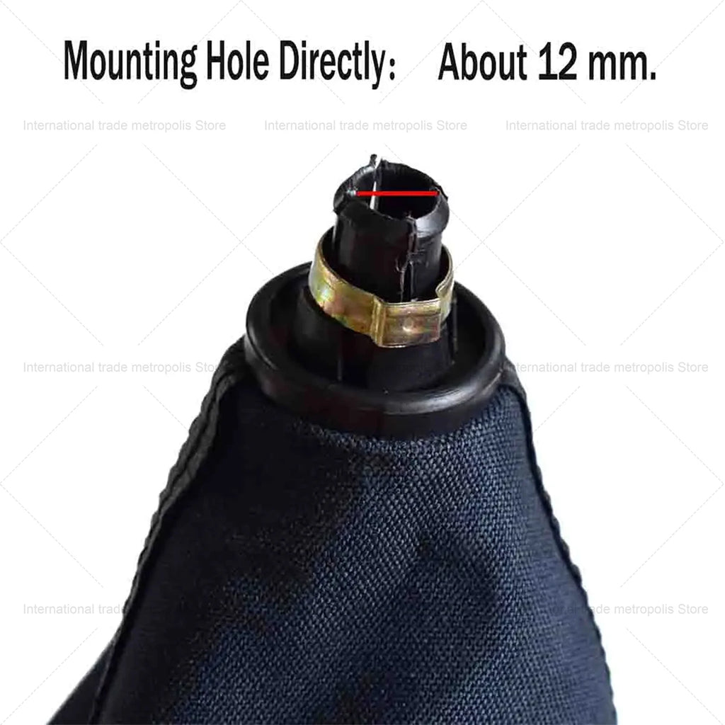 Leather Shift Knob Assembly For Volkswagen VW Golf 7 MK7 (2013-2017) | Fits 5 & 6 Speed left-hand drive