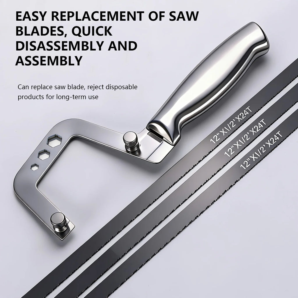 Mini Hacksaw Handmade Small Hacksaw Household DIY Handheld Saw for Wood / Plastic / Metal Cutting