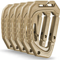 5Pcs Plastic Tactical Carabiners Fast Spring Hard Hook Buckle D-Clip For Molle Webbing Accessories Backpack/Vest/Belt