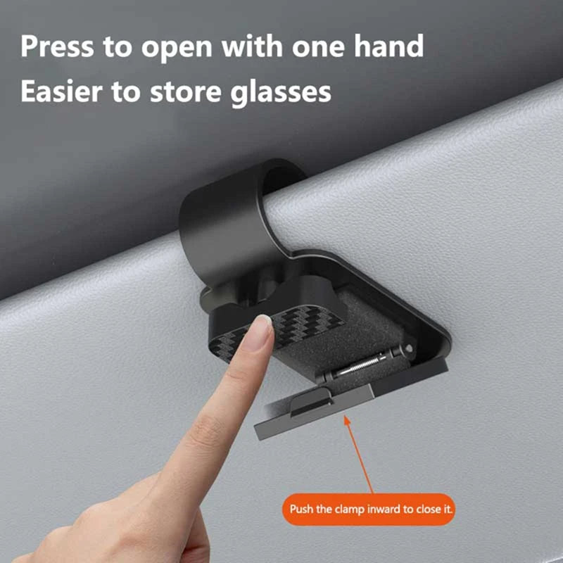Car Sun Visor Sunglasses Clip Multifunctional Glasses Ticket Card Holder Stable Storage Practical Car Interior Accessories