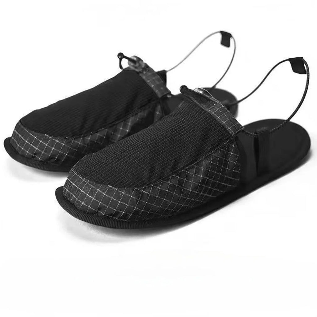 Portable Foldable Travel Slippers Non Slip TPU Sole Sandals with Storage Bag Outdoor Camping Beach Hotel Airplane Slip on Shoes