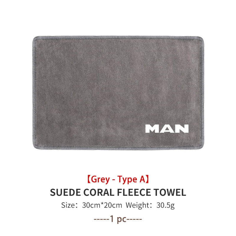 For Man Car Logo Cleaning Cloth Absorbent Dry Cloth Auto Wash Accessories eTGX TGX TGM TGA TGS eTGS TGE