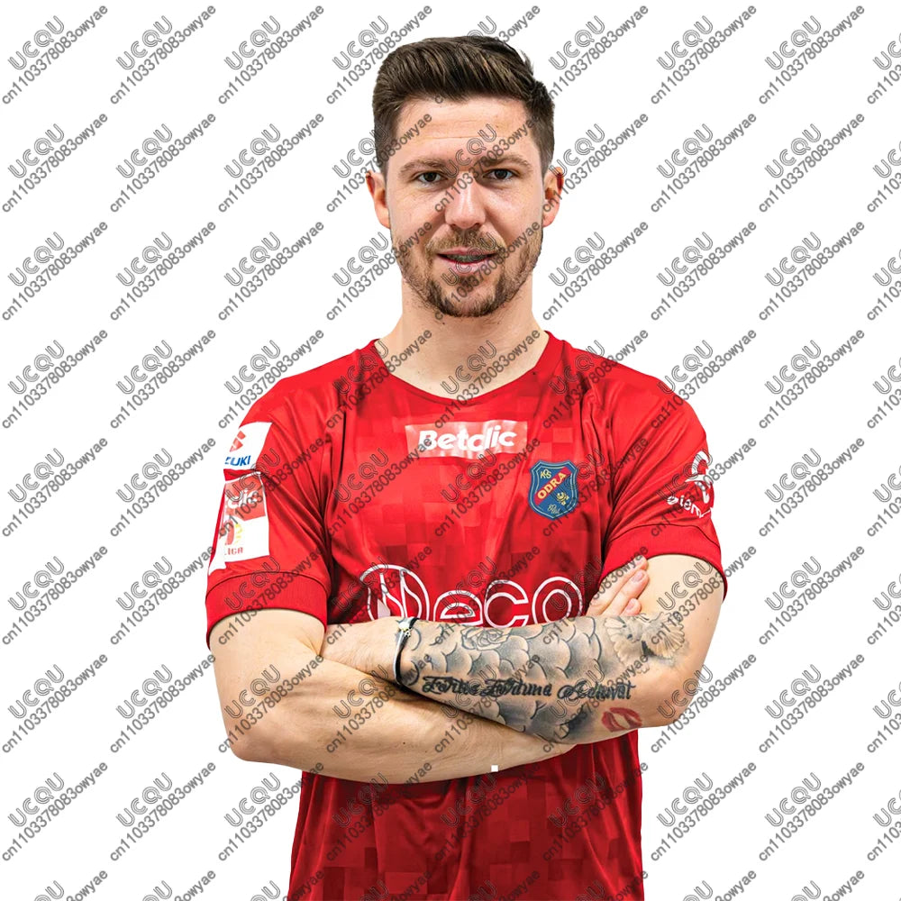 2025-26 P-Poland Mens Kids Boys Breathable Football Jersey Top Adult Home Jersey Soccer Sports Away O-Odra O-Opole Autumn Gift