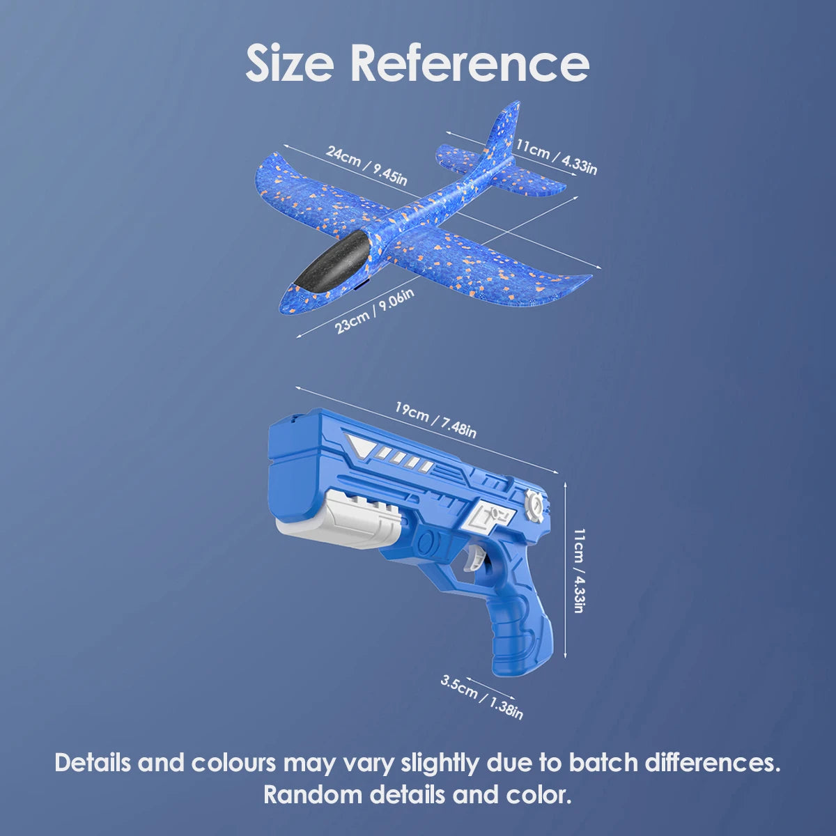 Kids Foam Aircraft 10M Launcher Catapult Glider Aircraft Gun Toy Children's Outdoor Game Soft Bullet Gun