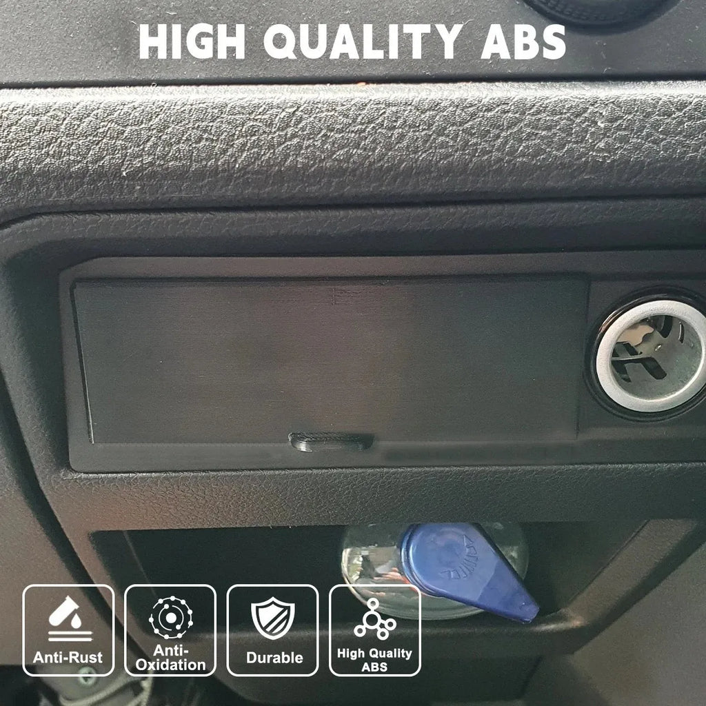 Black Cubby Drawer Durable Dashboard Storage Box Plastic Car Dash Centre Drawer Organizer For VW Transporter T6 Car Accessories