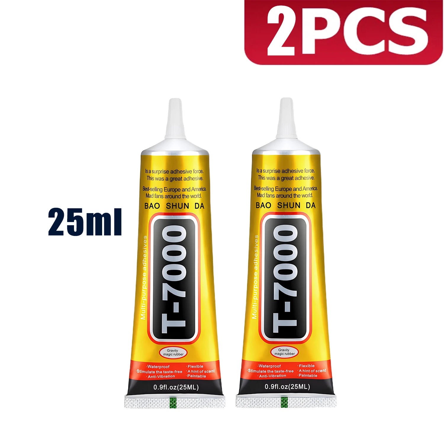 T7000 black (adhesive for jewels and mobile phones in 15 g, 25 g, 50 g, and 110 g)-Waterproof and highly durable resin adhesive