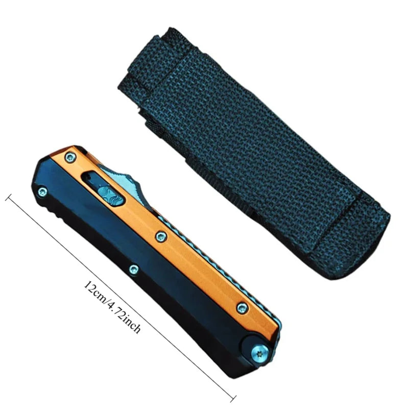 Micro-technology Zinc Alloy Straight Jump High Hardness Comb Outdoor Straight-out Multifunctional EDC Tool Multi-purpose Comb