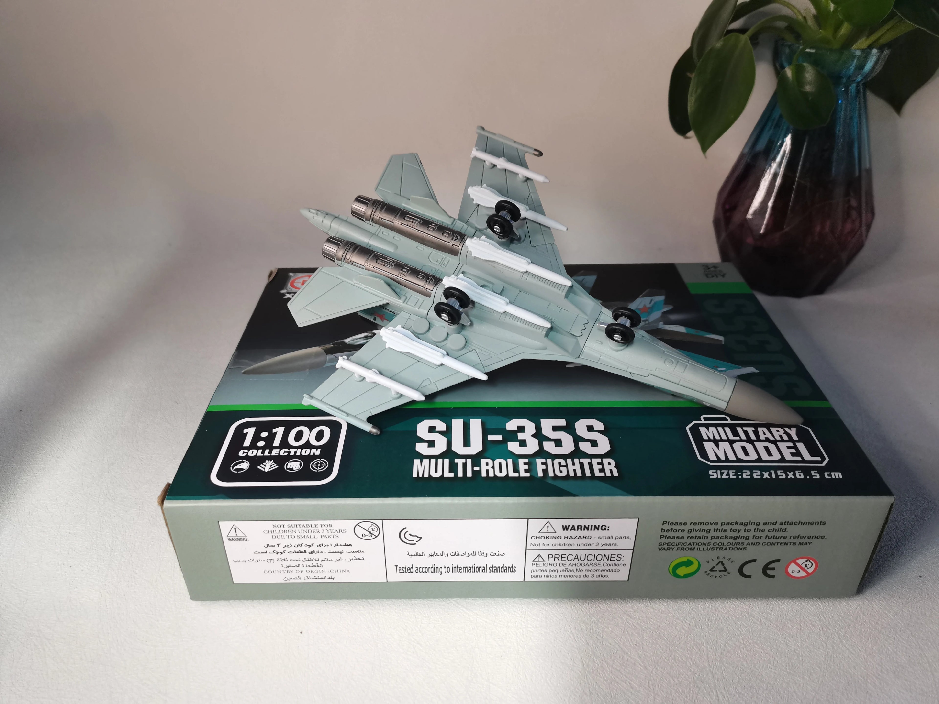1/100 su-35s Aircraft Models ABS Model Kit Multi-Purpose Fighter Toy Building Block Military Model Toy for Gifts Educational toy