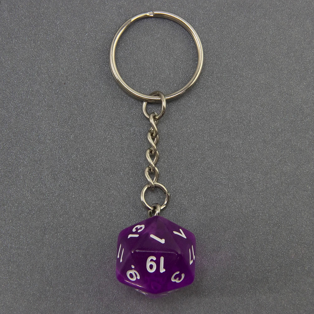 DND Game Dice Keychain RPG Lucky Dice Keyring DND Game Souvenirs Fashion Bag Pendant DND Game Lover Gift
