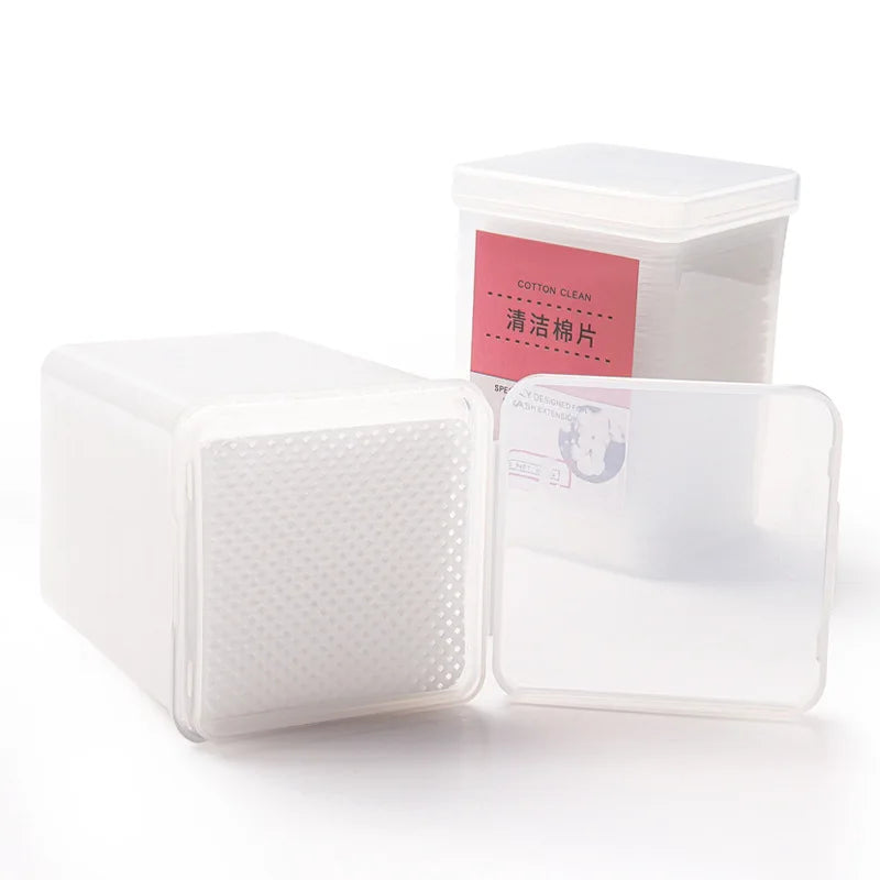 200pcs Wipes Paper Cotton Eyelash Glue Remover Nail Wipes Glue Bottle Prevent Clogging Glue Cleaner Pads Lash Extension Removal